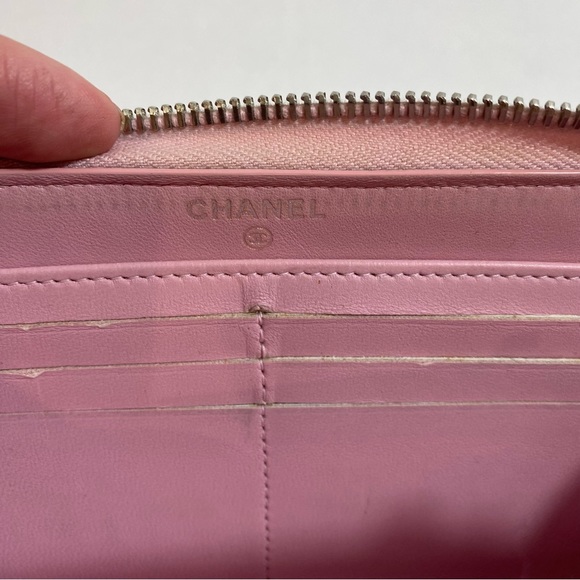 Chanel Boy Crystal Embellished Zip Around Wallet - Picture 6 of 10